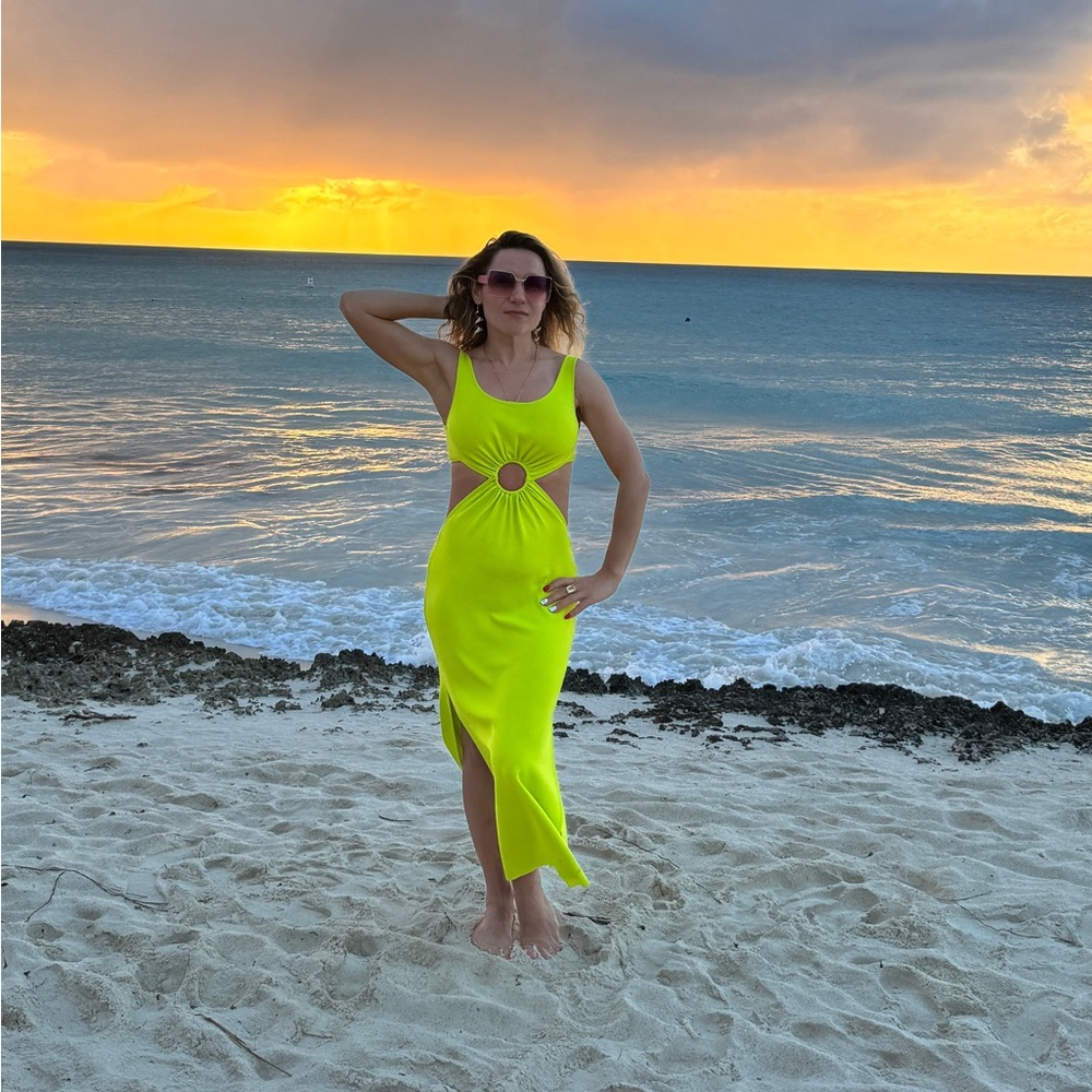 Neon color dress